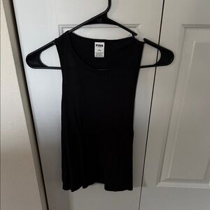 PINK Victoria's Secret Classic Black Tank Top